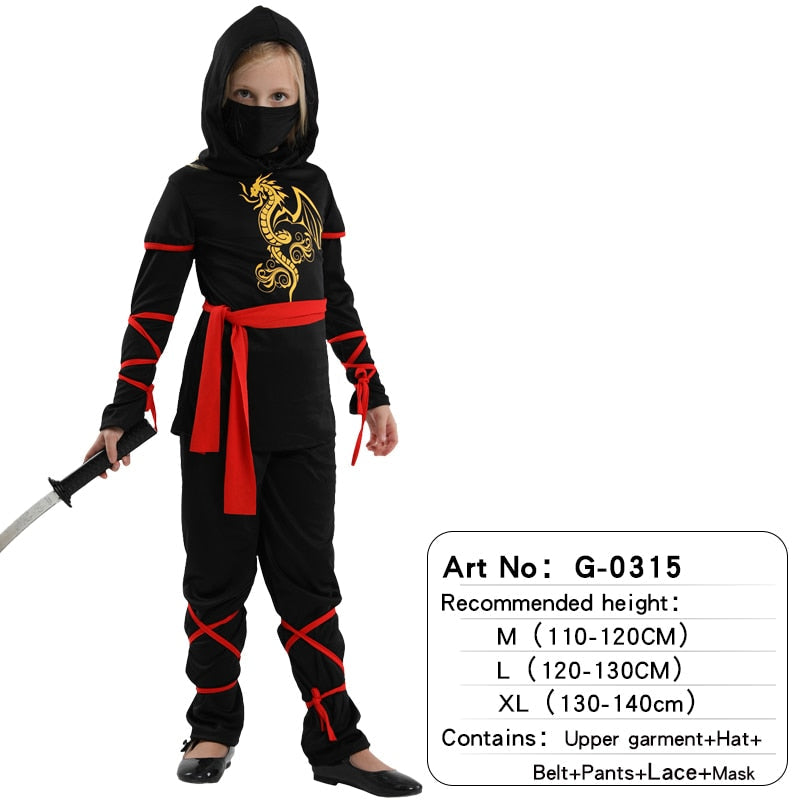 Ninja Party Warrior Halloween Costumes