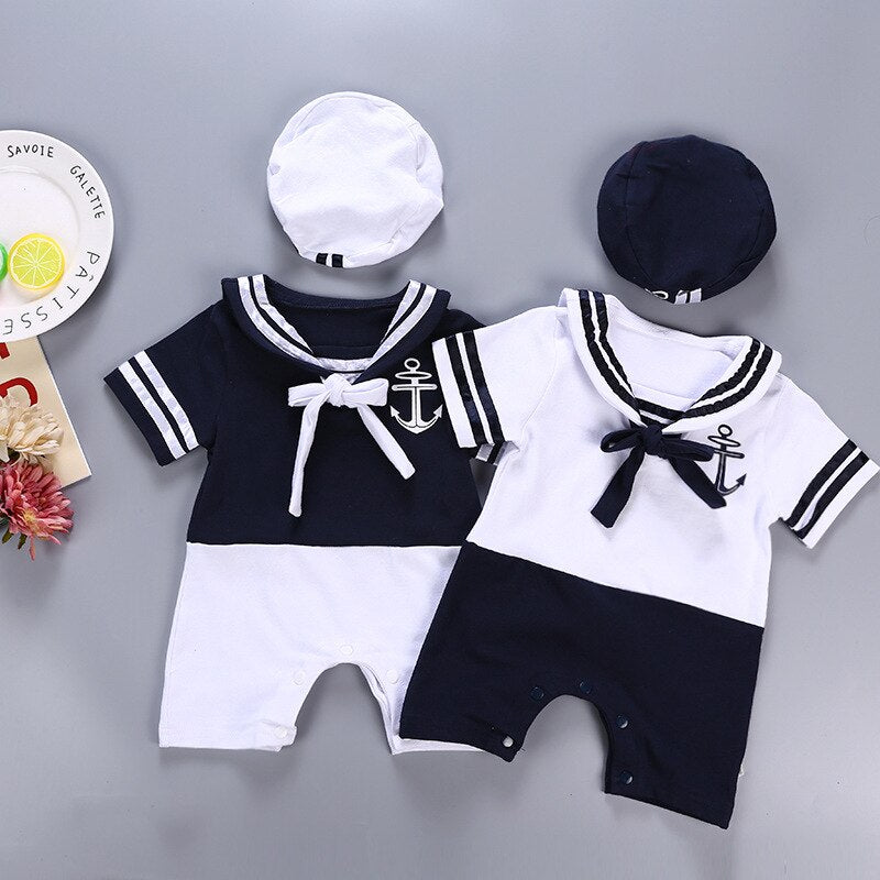 Baby Boys Short Sleeve Sailor Outfit