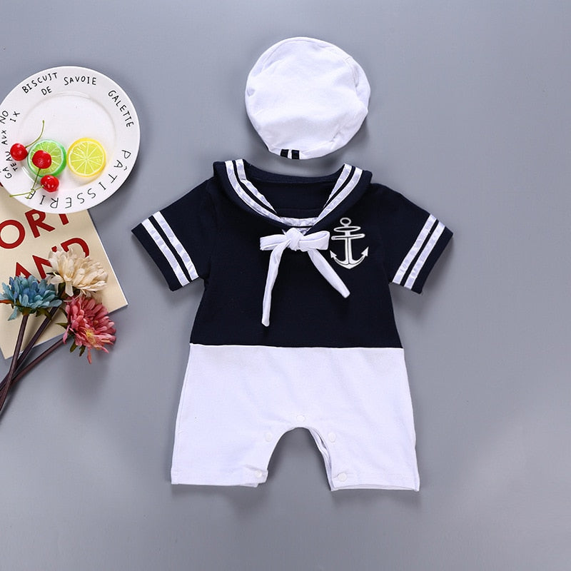 Baby Boys Short Sleeve Sailor Outfit