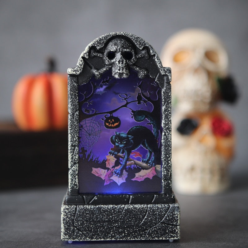 Halloween Tombstone Lamp Decoration