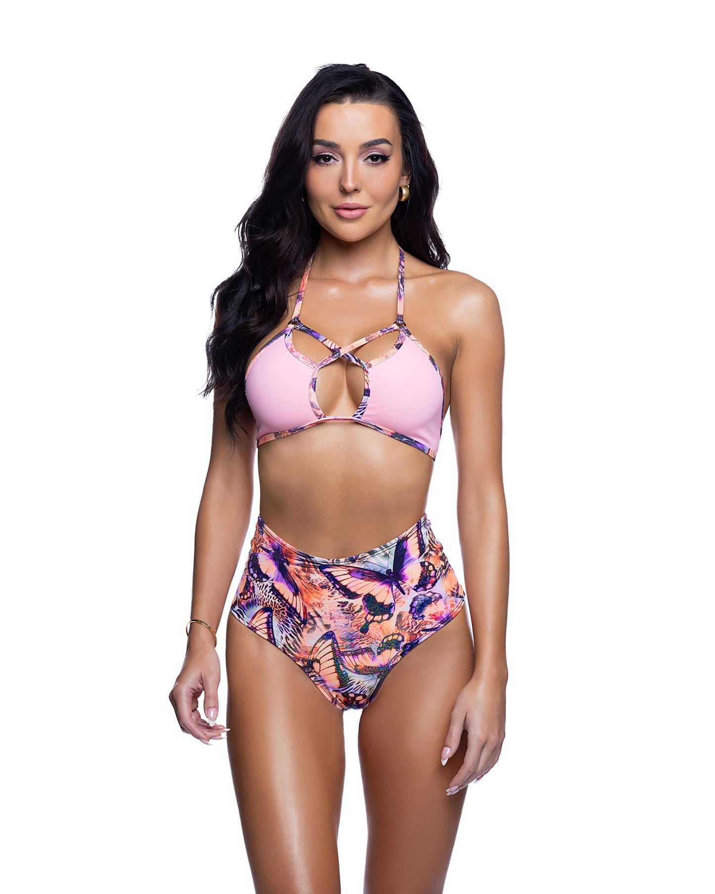 Butterfly High Waist Rave Shorts