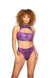 2PC Hypnotic Swirl Short Set