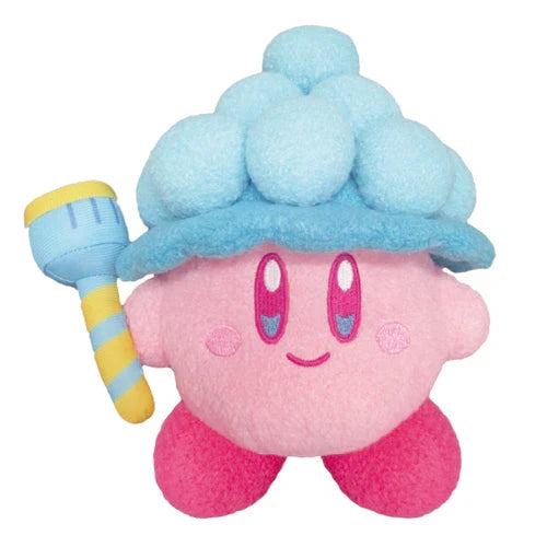 Little Buddy Muteki! Suteki! Kirby Bubble Ability 6" Plush - Official Nintendo