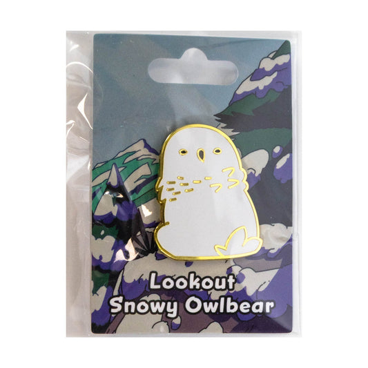 Baby Bestiary: Snowy Owlbear Enamel Pin - Lookout