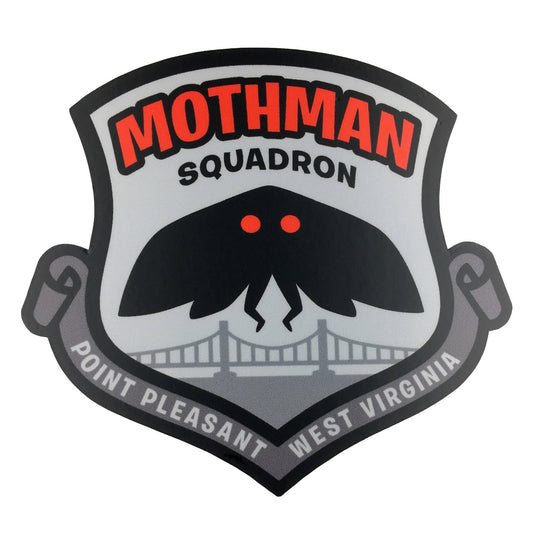 Mothman Squadron Military Insignia Cryptozoology Sticker