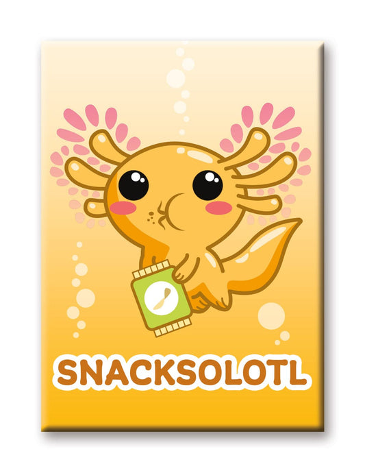 Aquarius Magnets: Flat Magnet - Axolotl - Snacksolotl