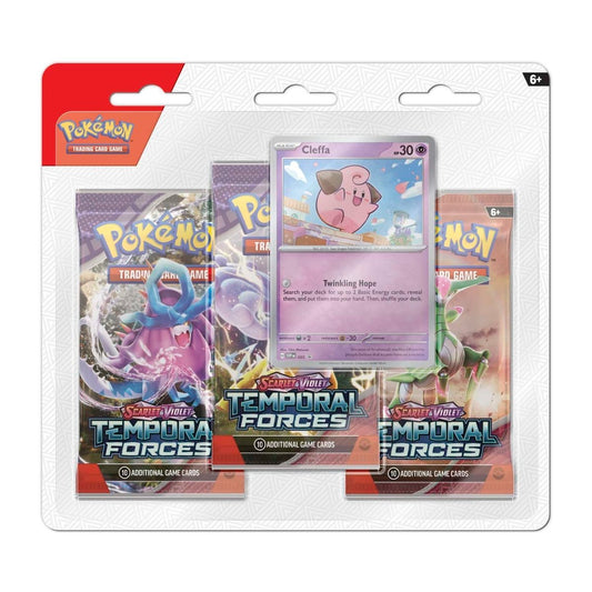 Pokemon: Scarlet & Violet - Temporal Forces 3 Booster Blister Pack (Cleffa)