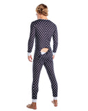 Playboy Mens Bunny Cozy Lounge Union Suit
