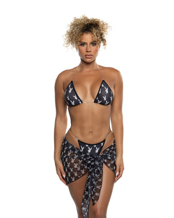 Playboy 3pc Splash Bunny Bikini