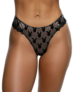Playboy Shimmer Bunny Thong