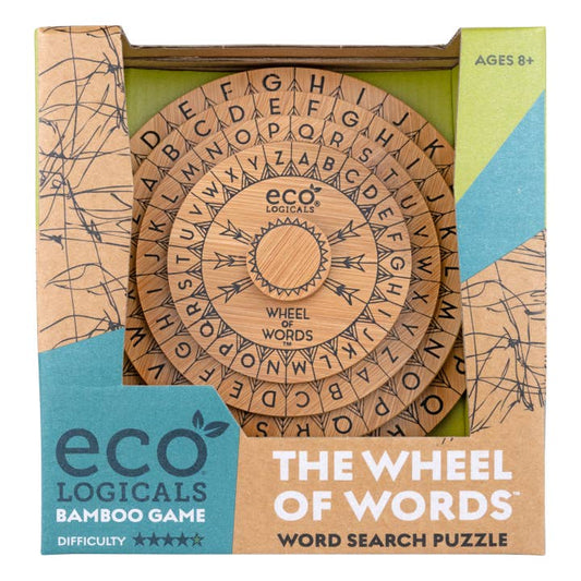 Project Genius: Wooden Puzzle - Ecologicals Bamboo Puzzles - Wheel of Words