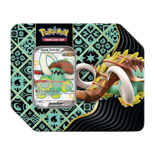 Pokemon: Scarlet & Violet - Paldean Fates - Tin - Shiny Great Tusk ex