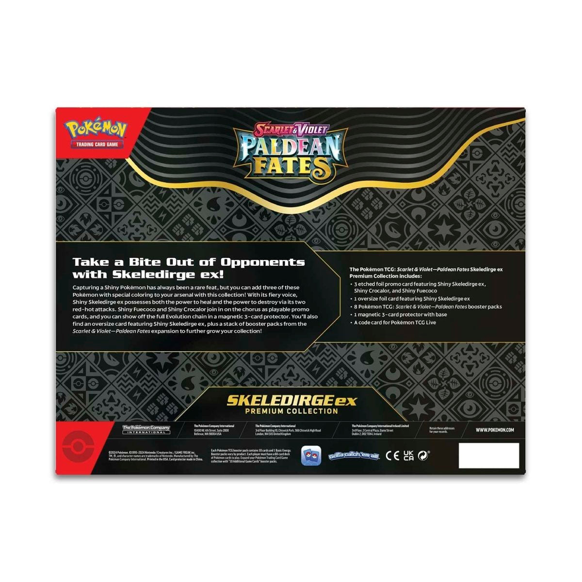 Pokemon: Scarlet & Violet - Paldean Fates - Premium Collection - Skeledirge ex