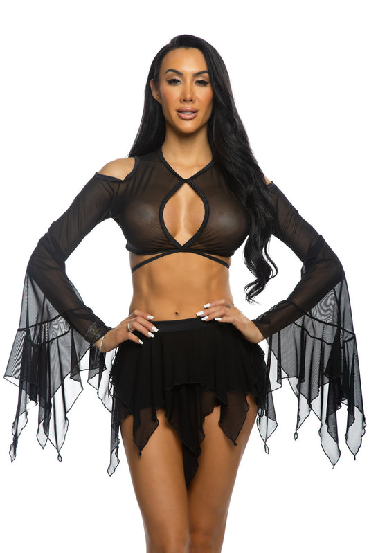 Mesh Flow Skirt