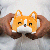 TeeTurtle Reversible Corgi: Orange (Mini)