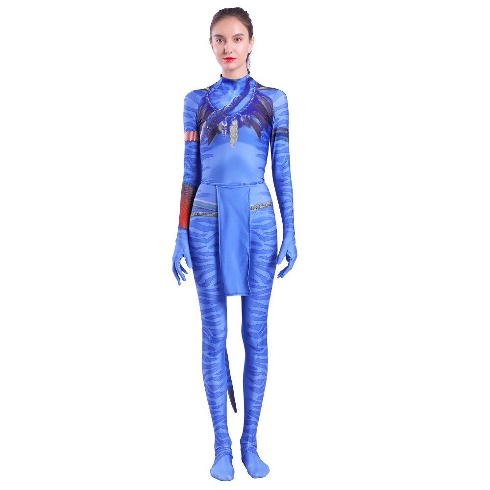 Movie Avatar Halloween Cosplay Costume for Adults and Kids