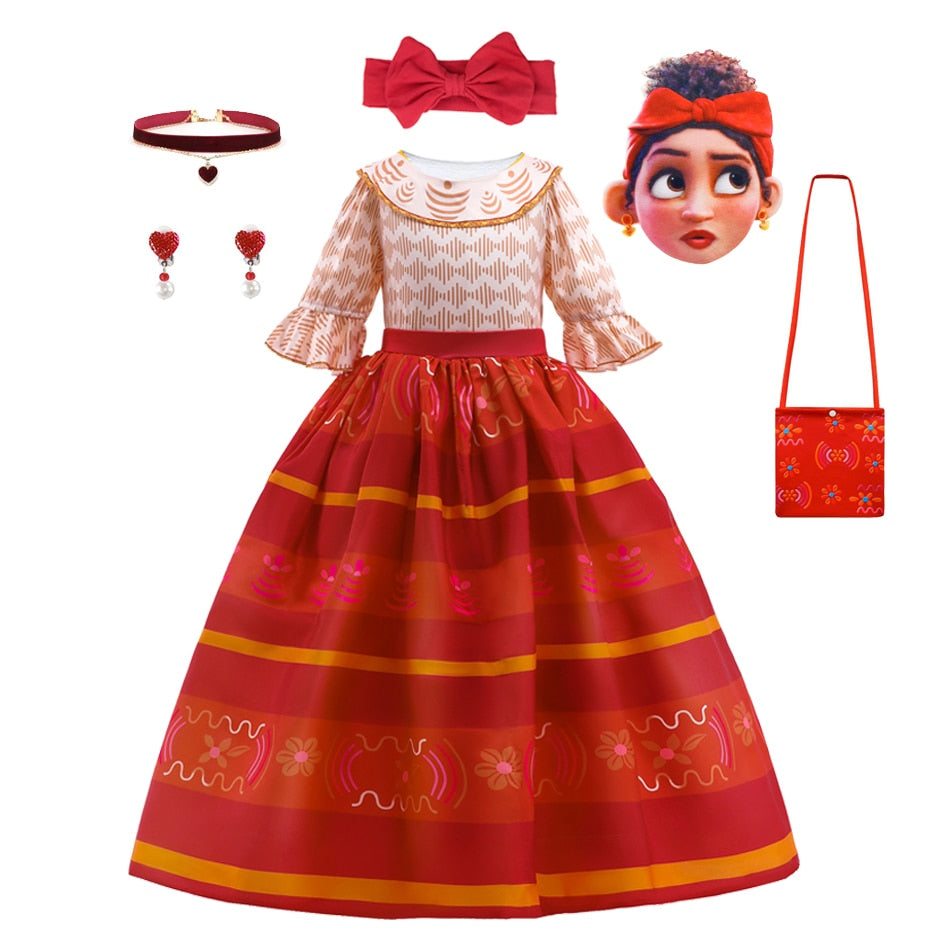 Disney Encanto Dolores Girls Princess Dress