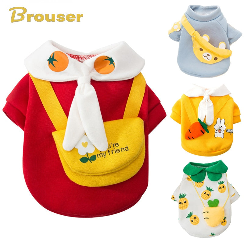Cute Bow Tie Satchel Pet Clothing for Small Dogs