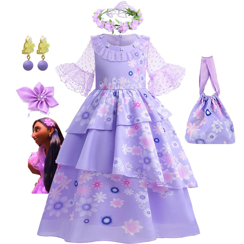 Disney Encanto Dolores Girls Princess Dress