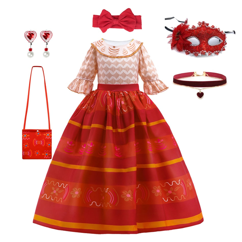 Disney Encanto Dolores Girls Princess Dress