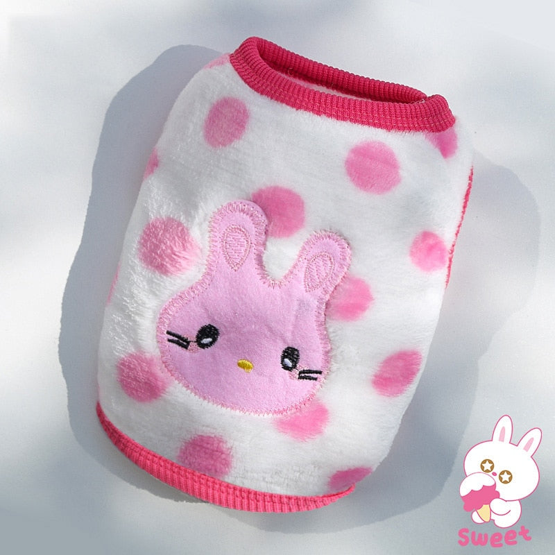 Cute Fleece Pet Dog Clothes For Small Dogs