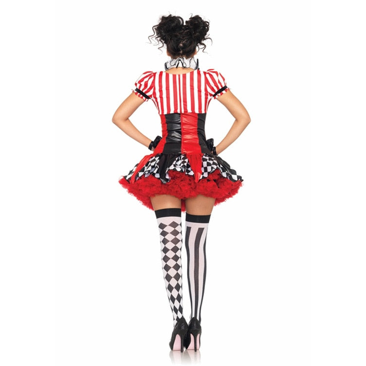 Cute Circus Girl Clown Costume