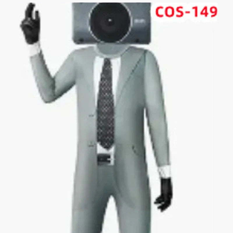Anime Skibidi Toilet Cosplay Audio Man Camera Man Tv Man Costume
