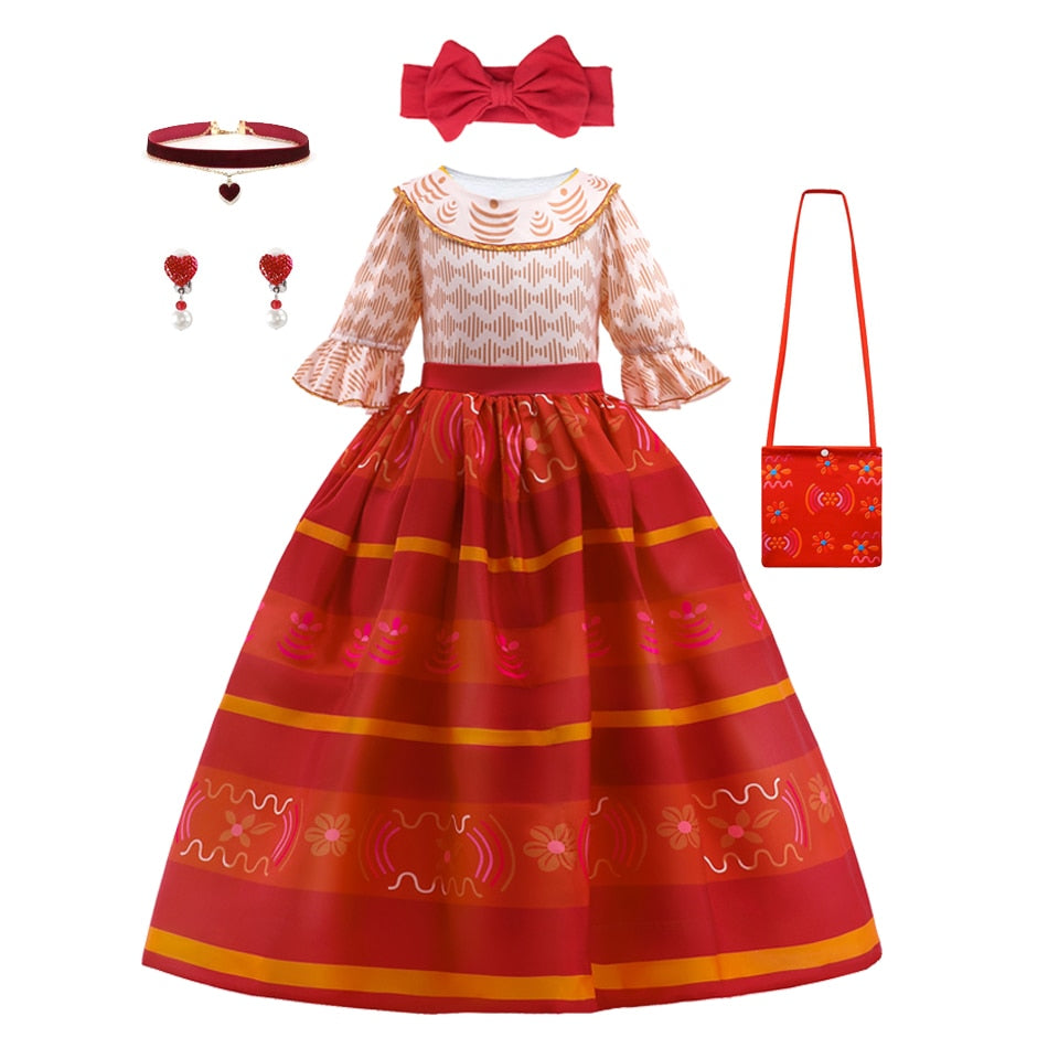 Disney Encanto Dolores Girls Princess Dress