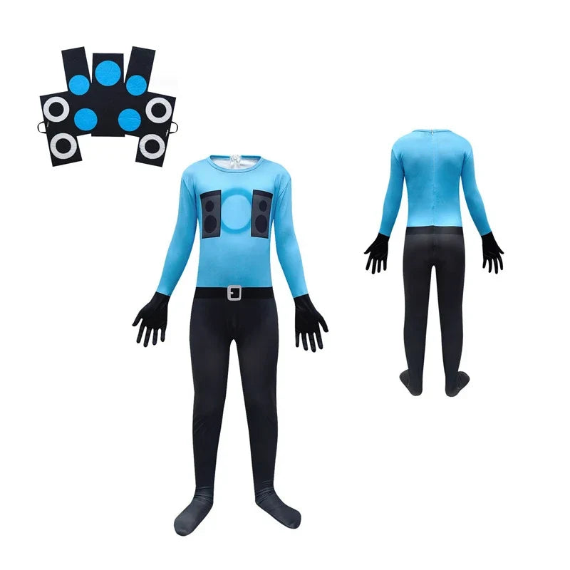 Anime Skibidi Toilet Cosplay Audio Man Camera Man Tv Man Costume