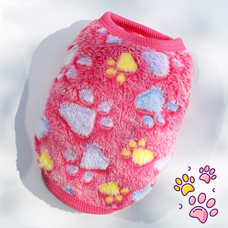 Cute Fleece Pet Dog Clothes For Small Dogs