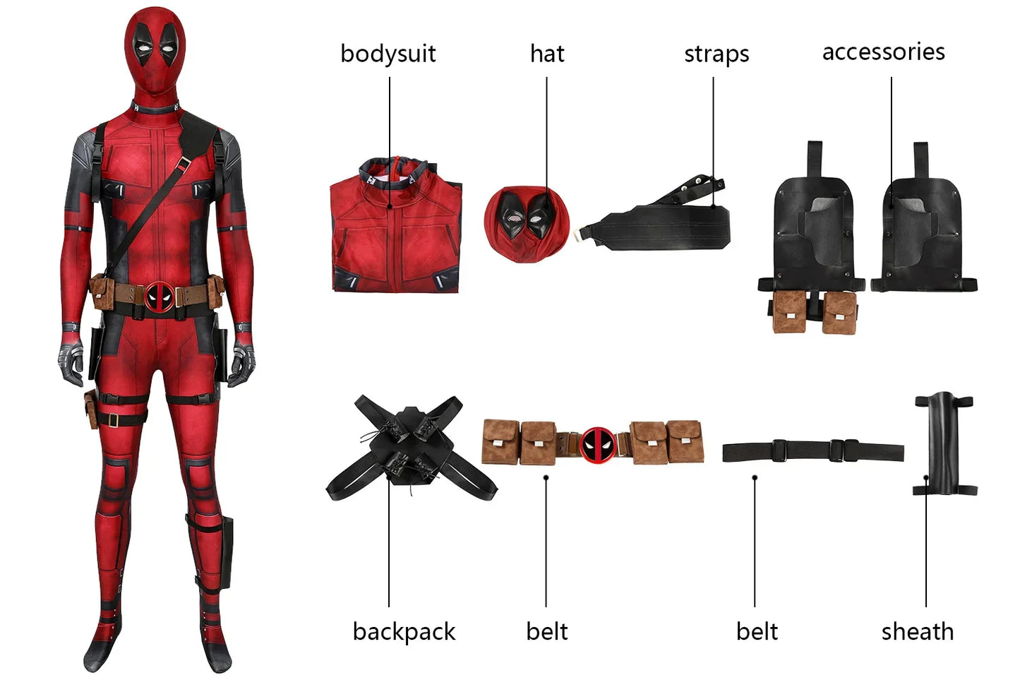 Daredevil Deadpool Cosplay Costume Matt Murdock Superhero