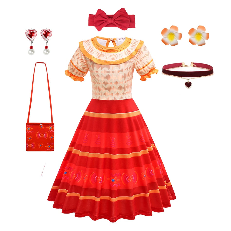 Disney Encanto Dolores Girls Princess Dress