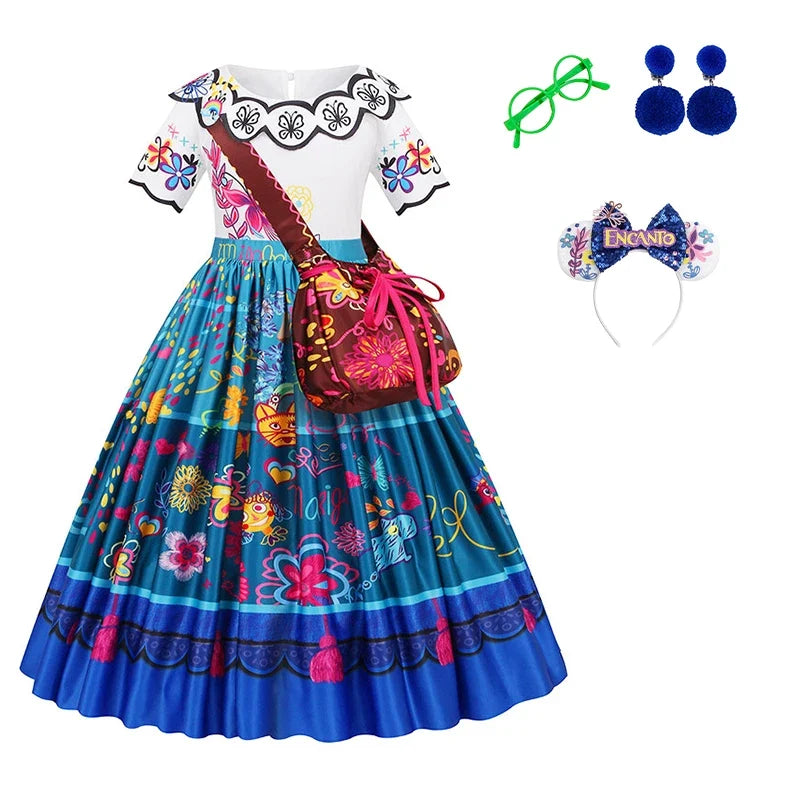 Princess, Mirabel, Encanto Costume For Girls Halloween