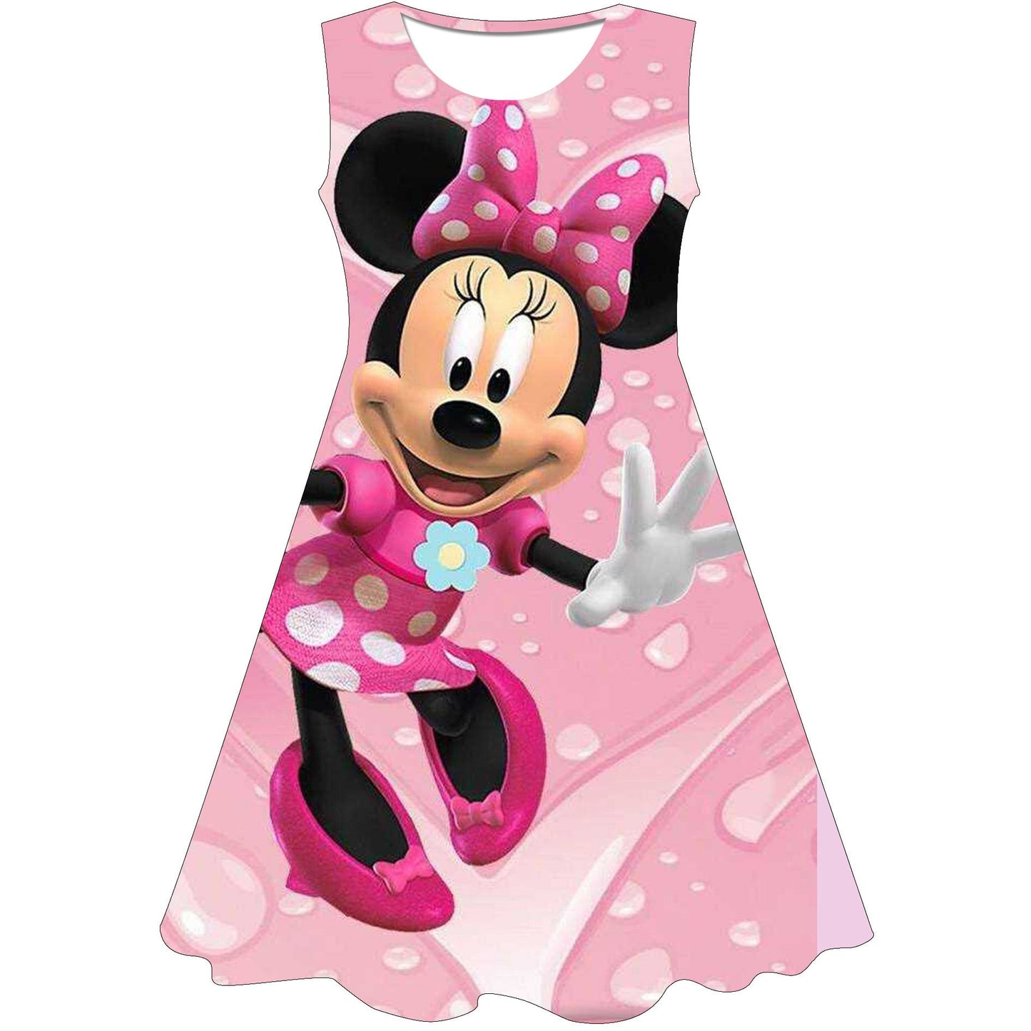 Cute Minnie Mouse Dress for Girls
