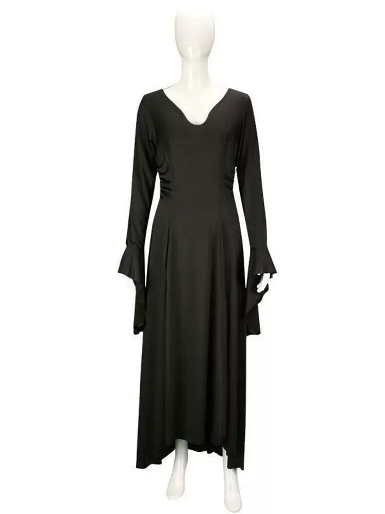 Wednesday Addams Gothic Cosplay Dress for Halloween
