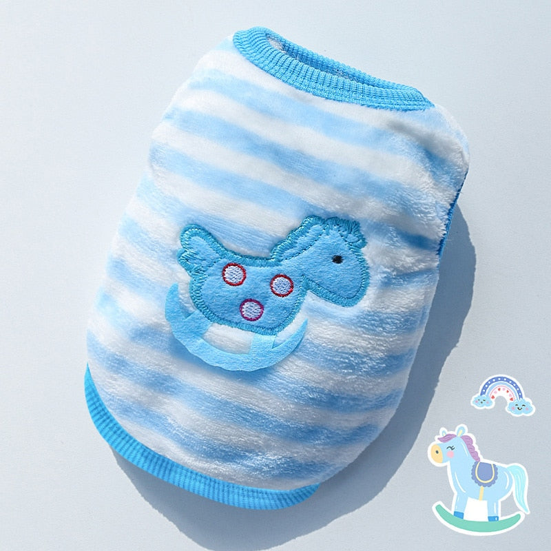 Cute Fleece Pet Dog Clothes For Small Dogs