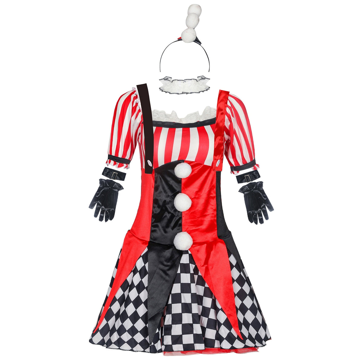 Cute Circus Girl Clown Costume