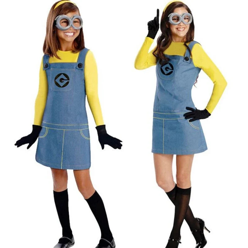 Anime Minion Full Family Cosplay Costume Boy Girl Dress