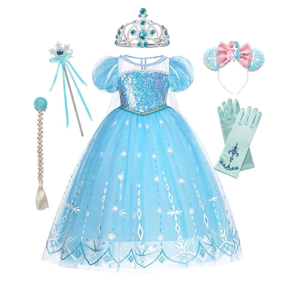 Frozen Princess Dress For Girls