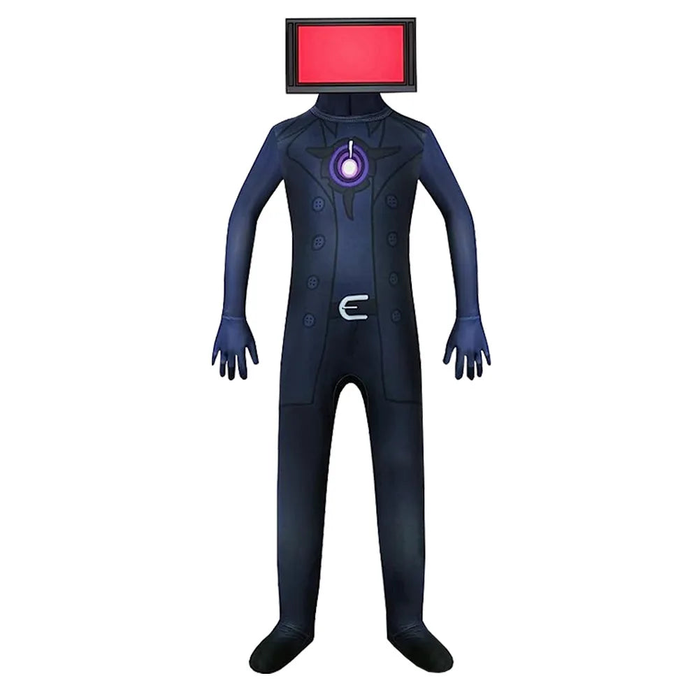 Anime Skibidi Toilet Cosplay Audio Man Camera Man Tv Man Costume