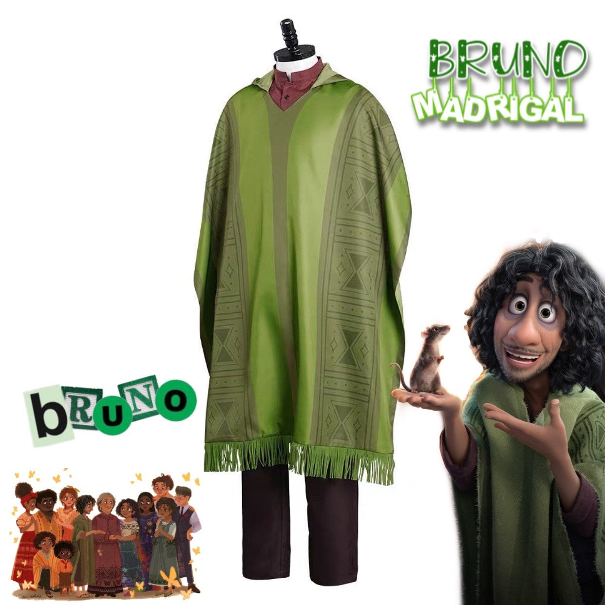 Halloween Adult Bruno Cosplay Costume