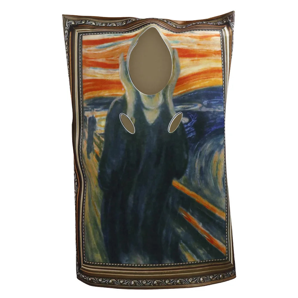 Cosplay Funny Mona Lisa Mural Halloween Costumes