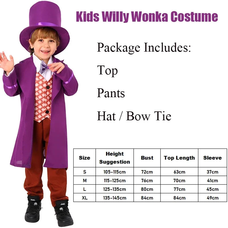 Child Factory Owner Cosplay Worker Boy Halloween Costume