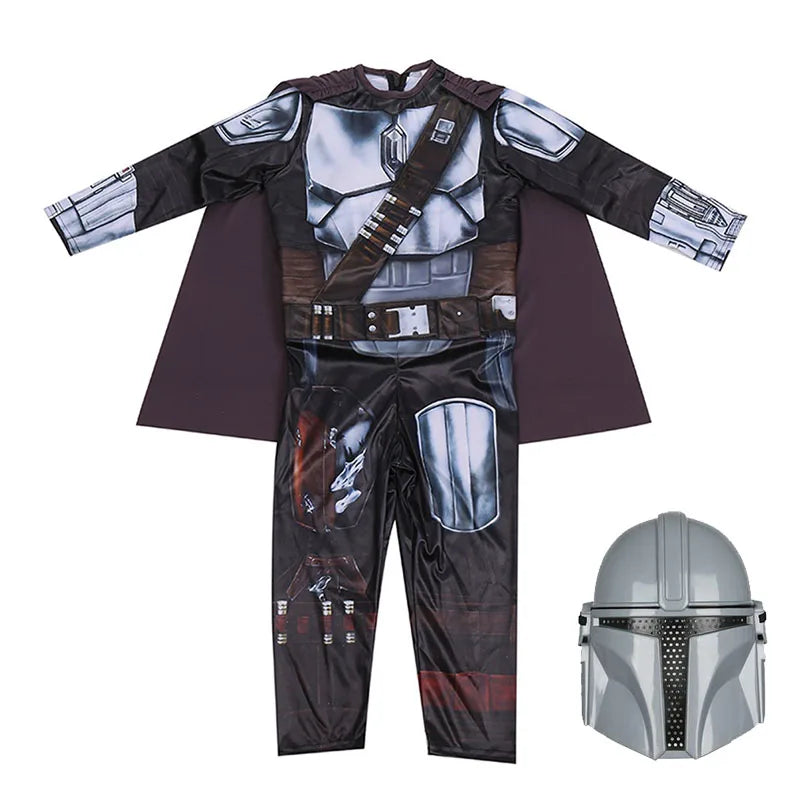 The Mandalorian Cosplay Costume Kids Bodysuit Star Wars