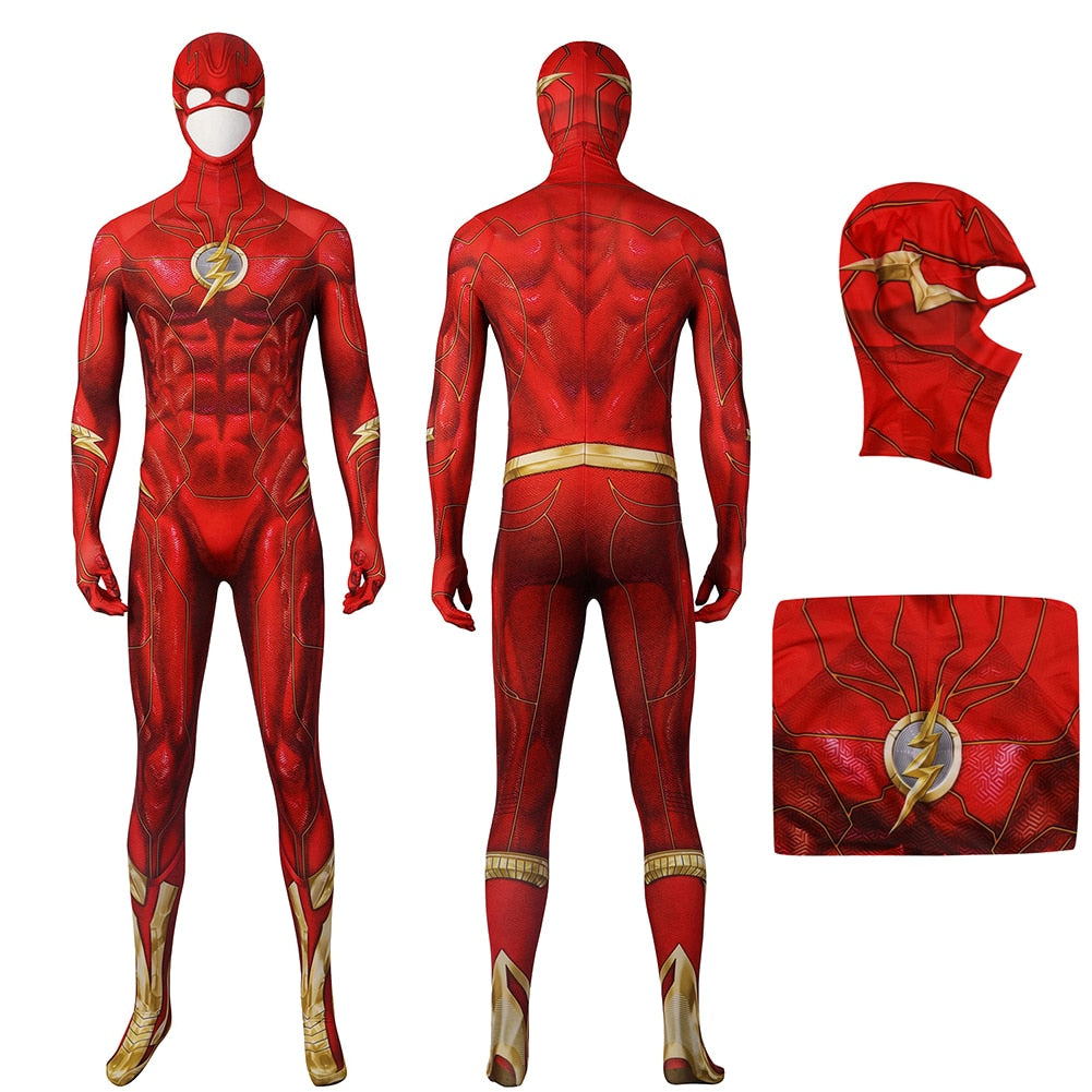 Flash Barry Allen Cosplay Jumpsuit Costume