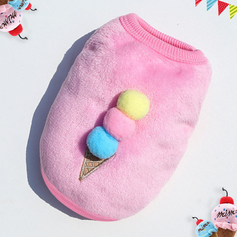 Cute Fleece Pet Dog Clothes For Small Dogs