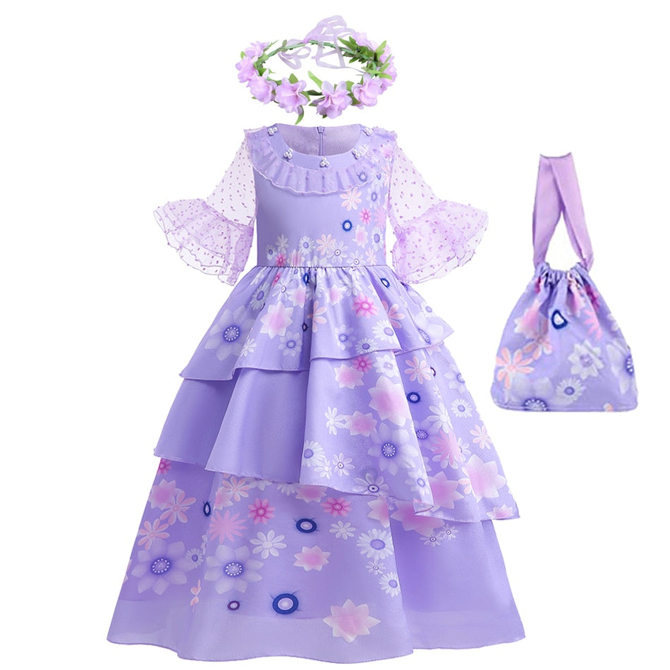 Disney Encanto Dolores Girls Princess Dress
