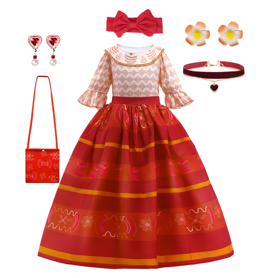 Disney Encanto Dolores Girls Princess Dress