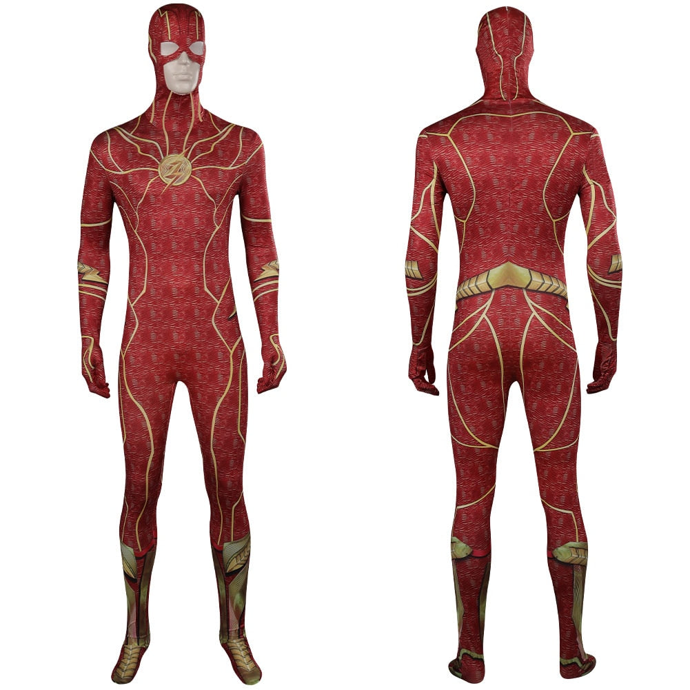 Flash Barry Allen Cosplay Jumpsuit Costume