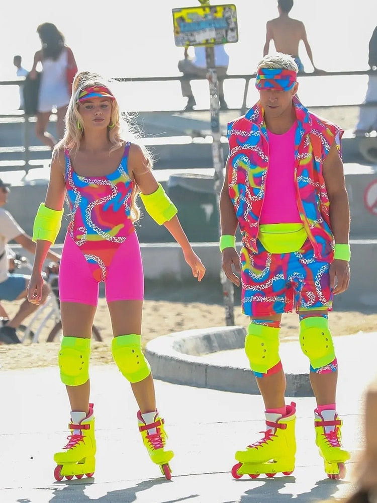 Margot Robbie Barbie Pink Cosplay Halloween Movie Uniform